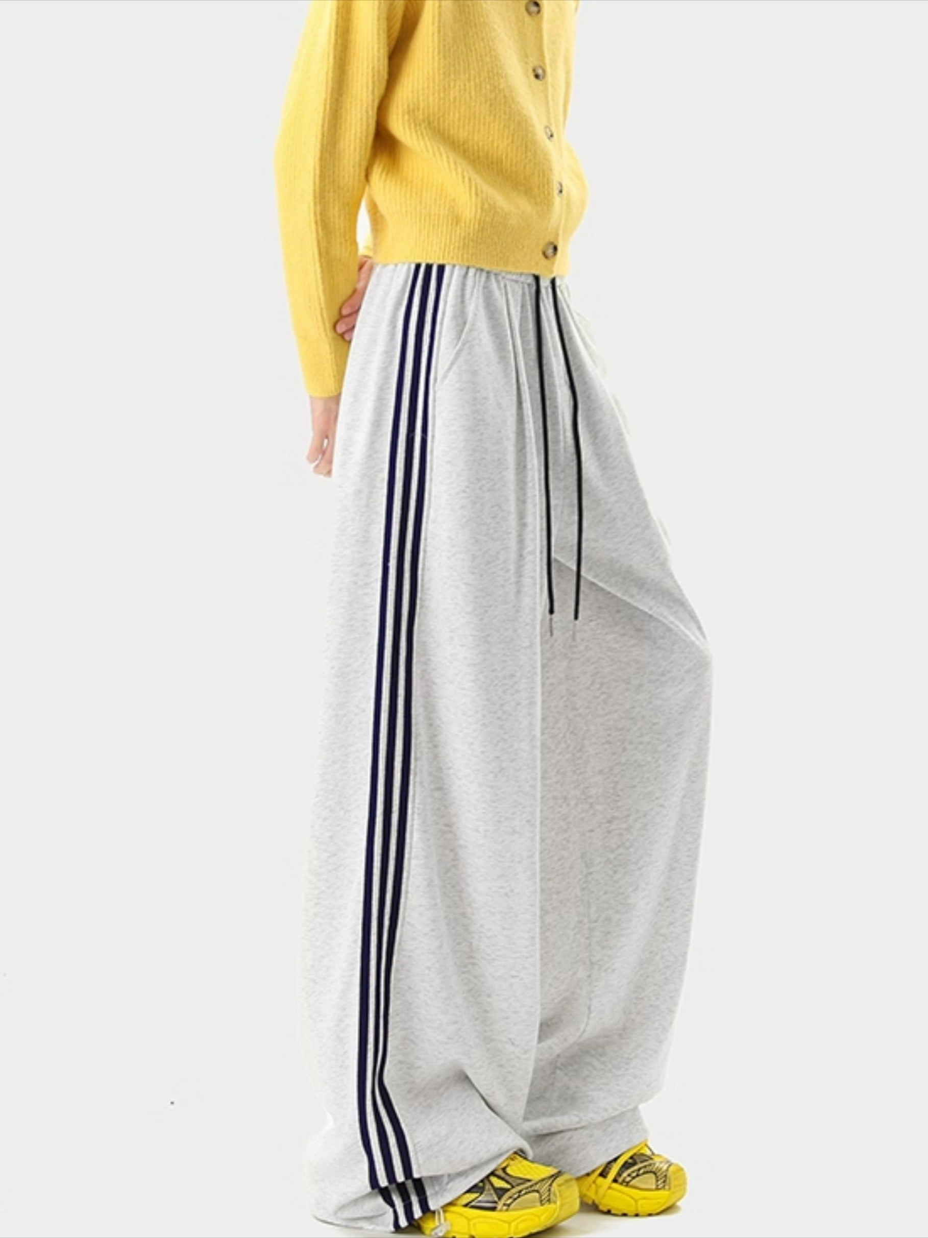 Vintage Contrasting Striped Sweatpants