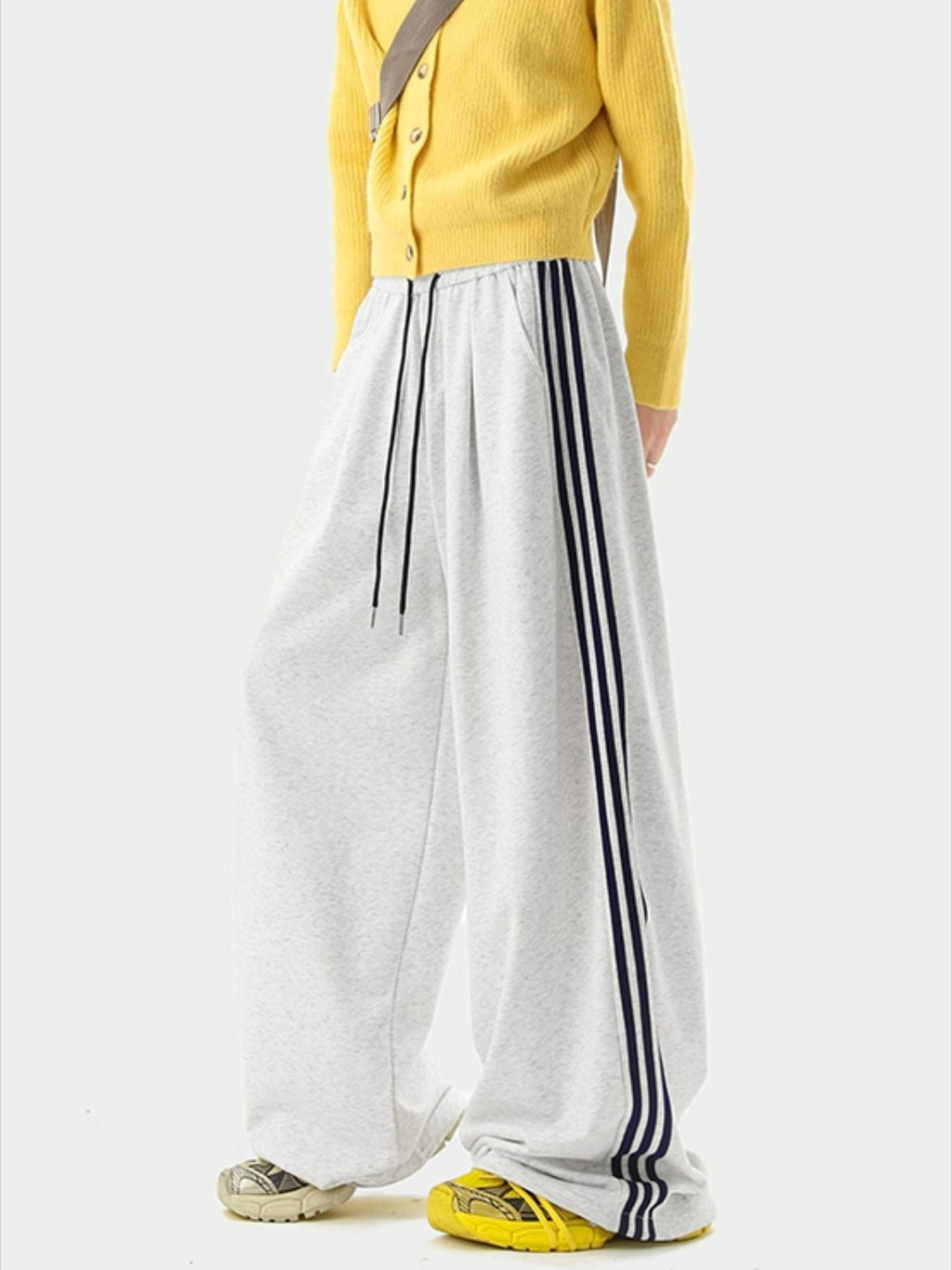 Vintage Contrasting Striped Sweatpants