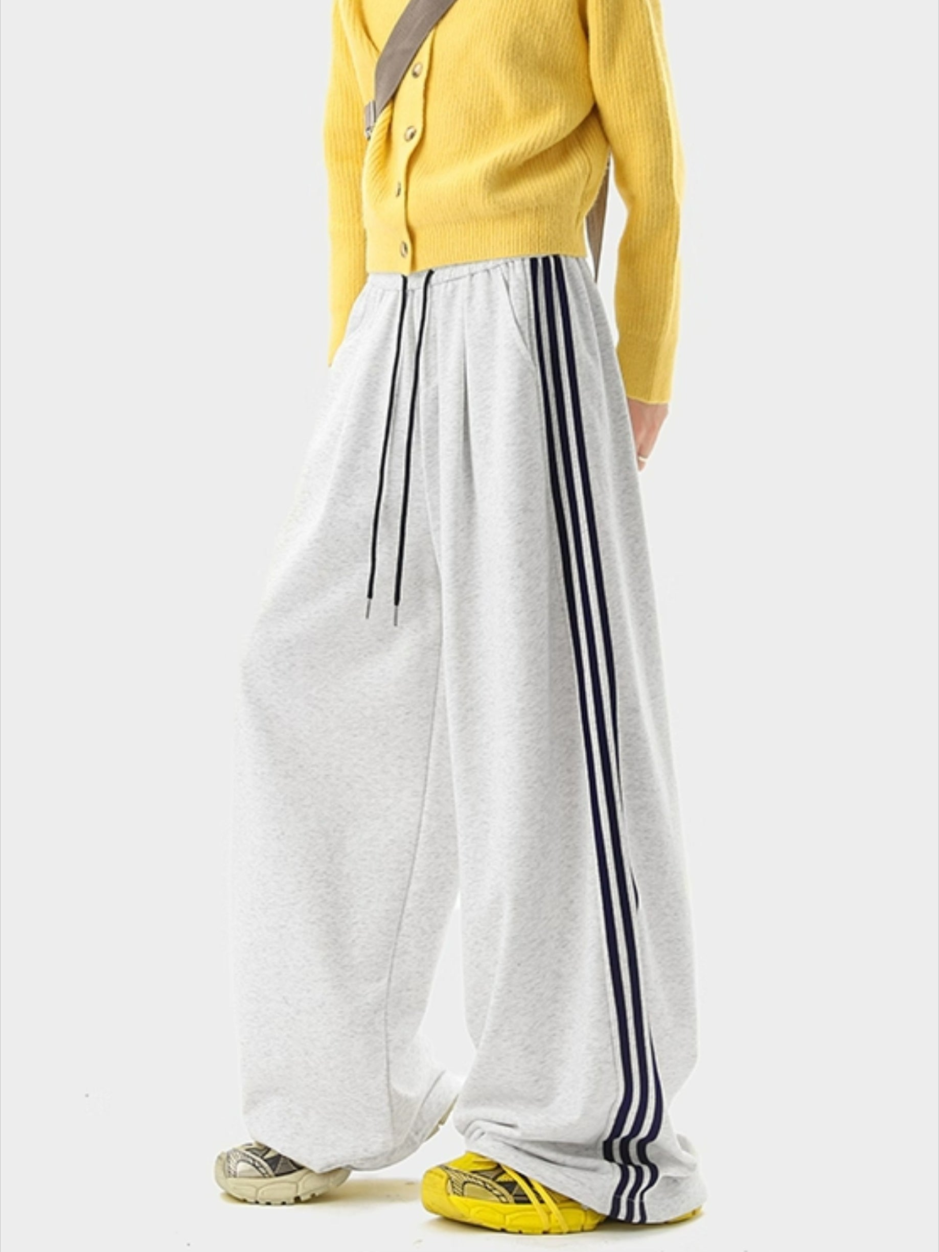 Vintage Contrasting Striped Sweatpants