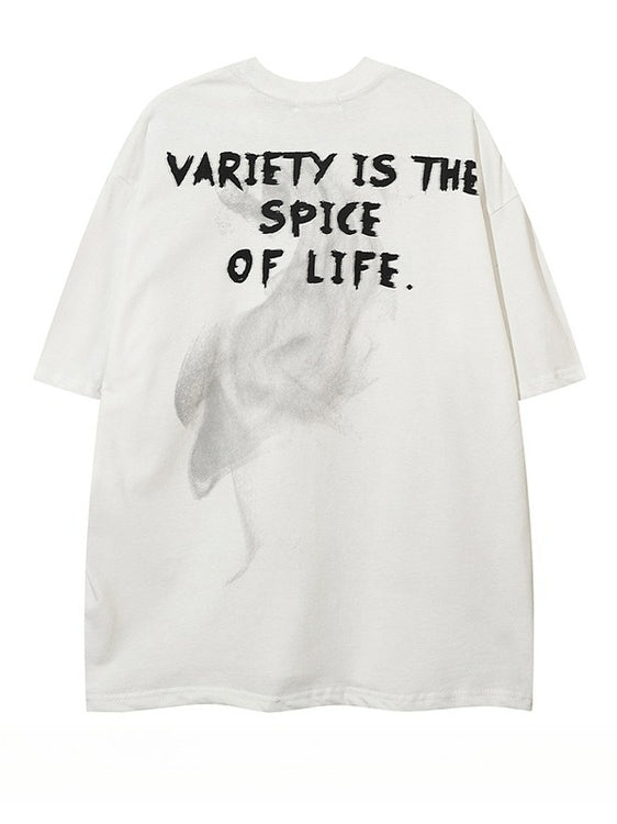 Cartoon Printed Short Sleeve T-Shirt